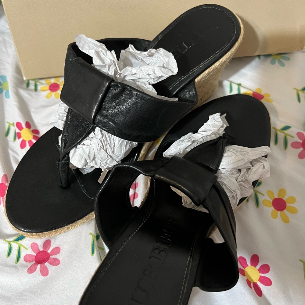 Burberry Black Sandals Elegant Design